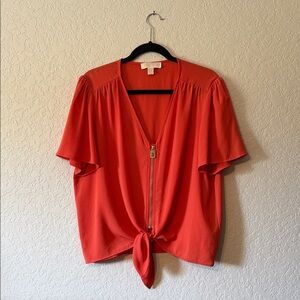 MK Michael Kors Women's  Zip-Front Top